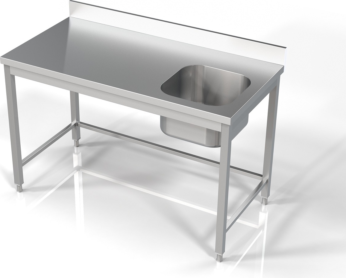 CHEFGASTRO 700 Spültisch 1 Rechts 1400 BxTxH 1400x700x850mm
