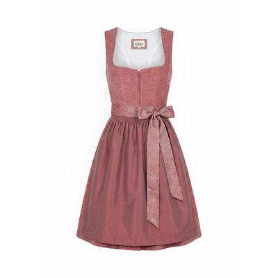 Dirndl NÜBLER "Dirndl midi Kira", Damen, Gr. 36, EURO, rot, Obermaterial: 98% Polyester PES. 2% Elasthan EL., Kleider