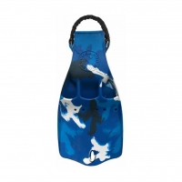 Jet Fin Flosse - Camo - Blue - Gr. 2XL
