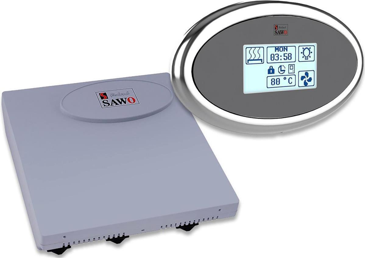 Sawo Innova Touch Combi INP-C-CDF Saunabesturing Set met INT-S