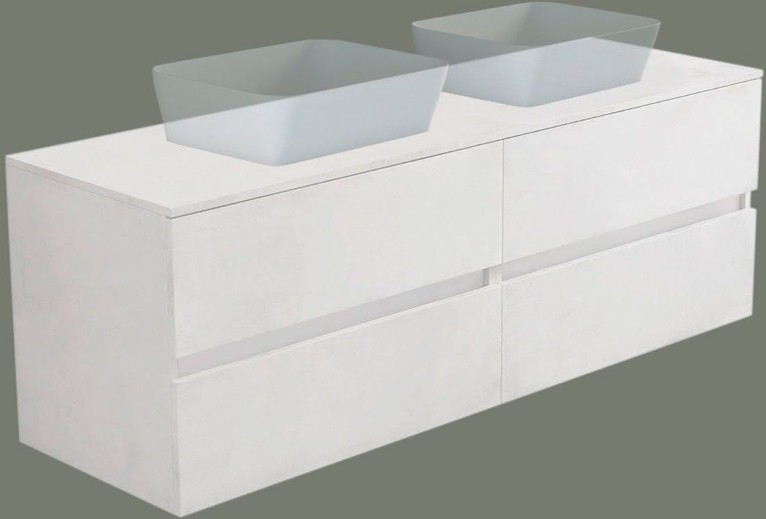 progettobagno Evo 54 Modular Doppel-Waschtischkonsole 180 cm
