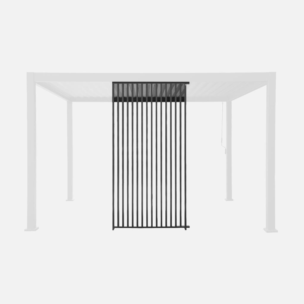 sweeek - Vertikale Lamellenwand 130cm für Pergola Triomphe - Anthrazit