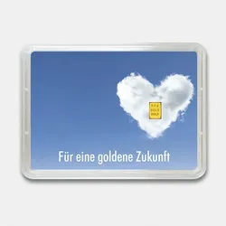 Goldbarren 0,5g "Goldene Zukunft" (Flip)