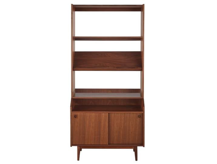 Étagère en placage noyer et bois de frêne massif, L91 cm