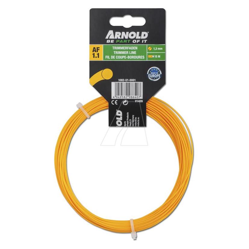 Arnold Copolymer Trimmerfaden, Rund 1,3 mm, 15 m (Rasentrimmer) (1082-U1-0001)
