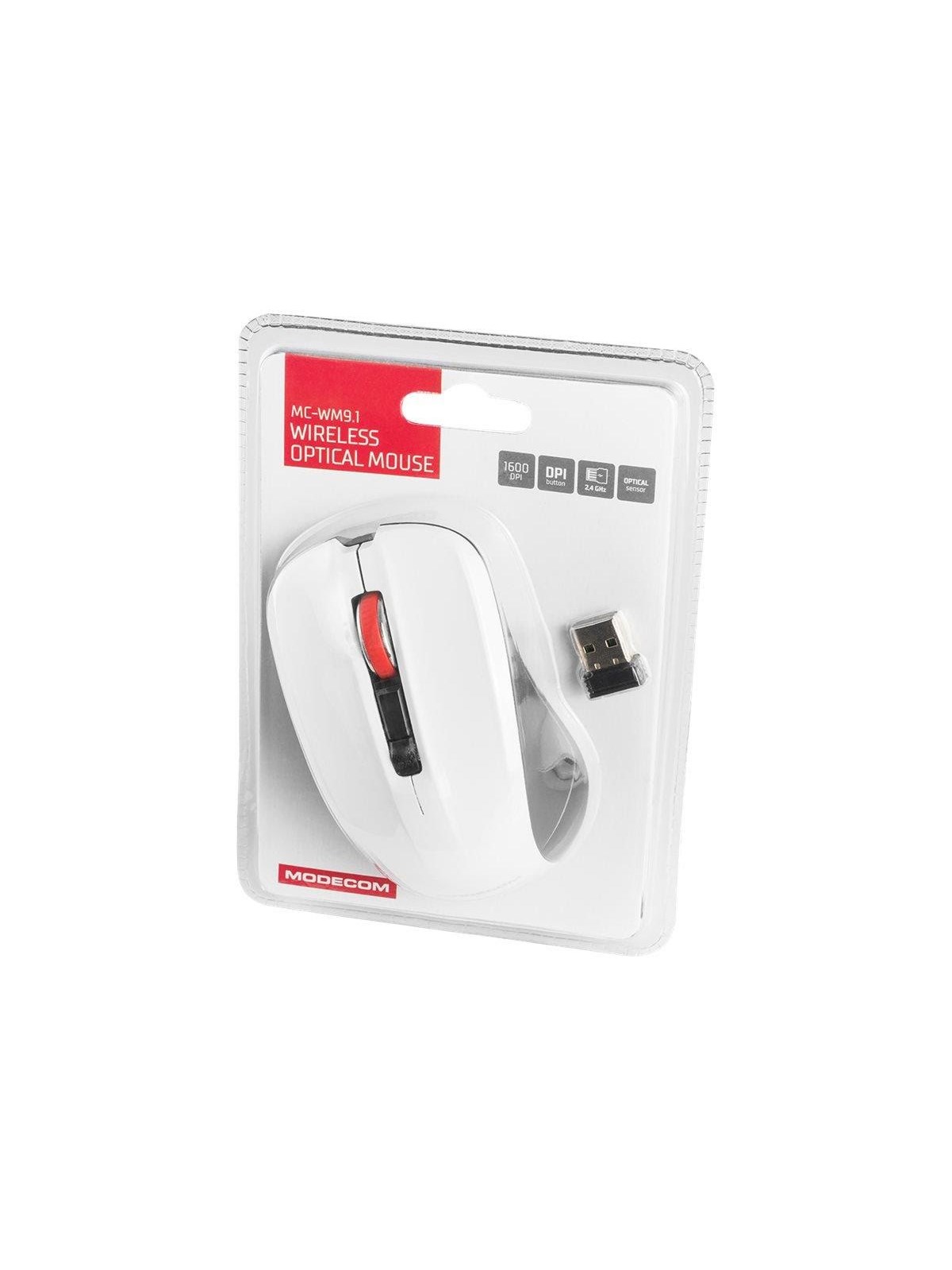 MODECOM MC-M9.1 - Maus (Weiß)
