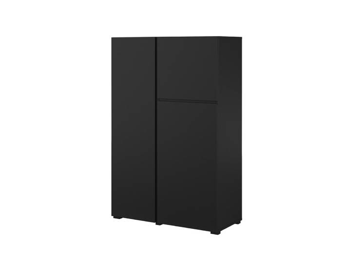Buffet haut 3 portes panneaux mélaminés noir