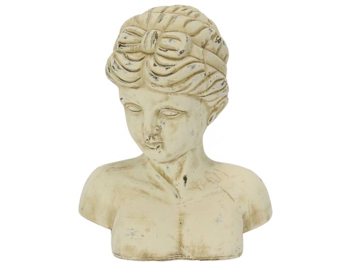 Dekofigur I.GE.A. Antik-Büste , beige (creme), B:23cm H:30cm, Keramik, Dekofiguren, Dekofigur