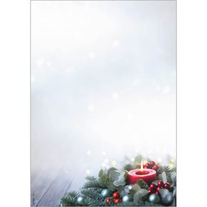 Sigel Weihnachtsbriefpapier DP640, Candlelight Cheer, A4, 90 g/m², 100 Blatt