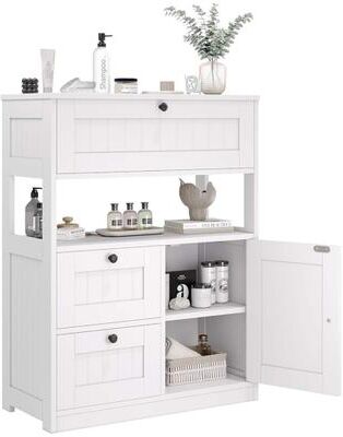 CLICKBIN 22-in W x 33.5-in H x 11.8-in D 3-Drawer Storage Cabinet with Door - N/A