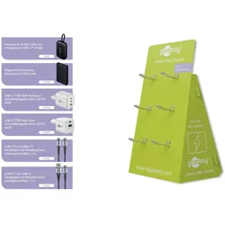 Goobay POS Aufsteller (10000 mAh), Powerbank, Mehrfarbig