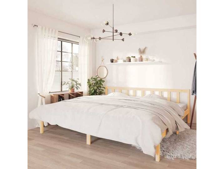 CHIC Lit adulte 2 places - 180x200 cm Structure/Cadre de lit Bois massif #Sara86471