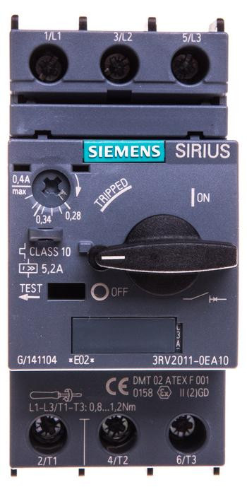 Siemens 3RV2011-0EA10 motorbeschermingsschakelaar
