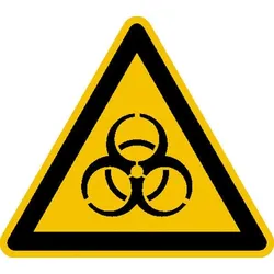 SafetyMarking® Warnaufkleber Warnung vor Biogefährdung 10 cm x 10 cm