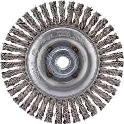 Rhodius RHODIUS SRBZ, 6 Stück Rundbürste 125 x 6 x 25 x M14, gezopft, TOPline, Made in Germany, für Stahl SRBZ 353130 6 St.