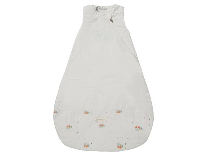 Sterntaler Schlafsack 80cm Fuchs Filou - aus Polycotton mit Hydrocool-Futter - wattiert - Zwei-Wege-Reißverschluss & Kabelöffnung - 1,50 TOG - Unisex Baby & Kleinkind, lichtgrau