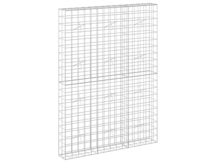 Verzinkter Stahl, 150 x 200 x 200 cm, Draht, 5 mm, Maschenweite 10 x 10 cm Verzinkter Stahl, Draht 5 mm, Maschen 10 x 10 cm, Haken und Clips, Trennwand, Beet, Gartenteiler, Außenbereich
