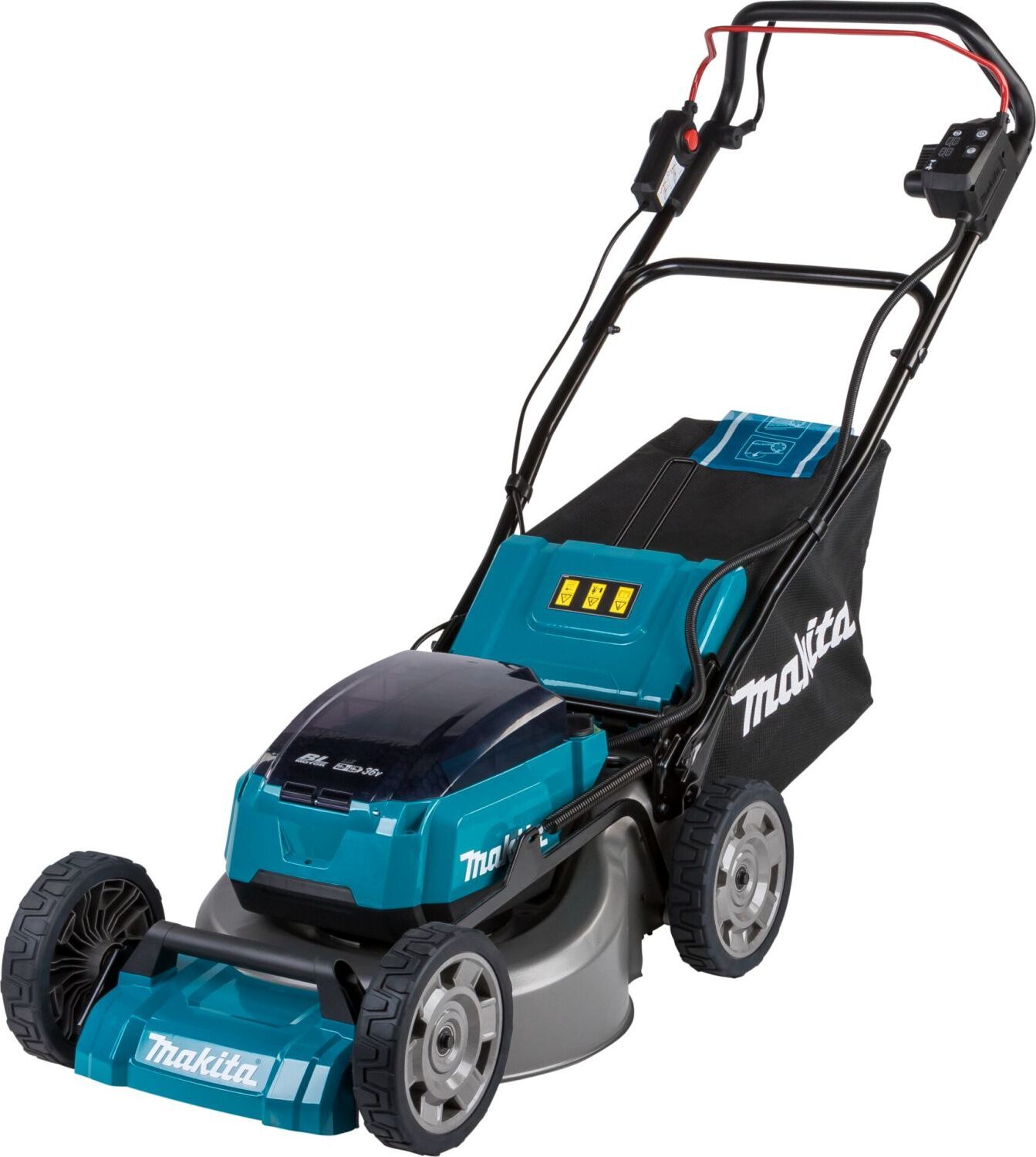 Makita Akku Rasenmäher DLM462PT4 2x18V (4x5.0Ah) Radantrieb