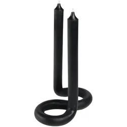 Twist, Kerzen, Schwarz (1 Stk.)