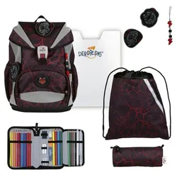 DerDieDas ErgoFlex Light Superflash Schulrucksack Set Wild Spirit
