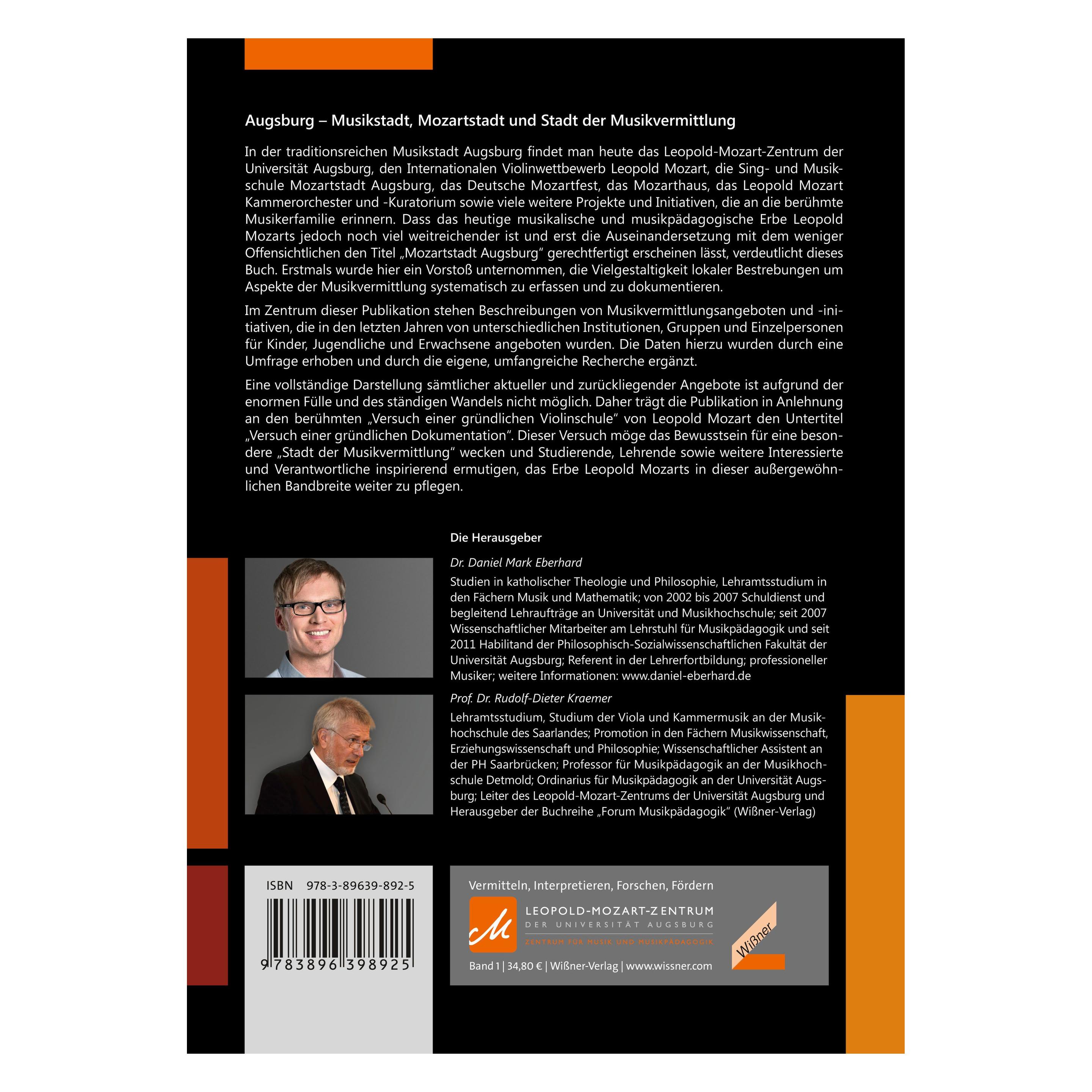 Hollitzer Augsburger Projekte und Initiativen zur Musikvermittlung (Deutsch, Daniel Mark Eberhard, Rudolf-Dieter Kraemer) (69187613)