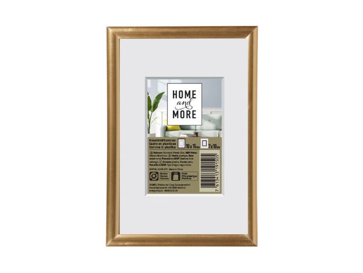 Home and More Kunststoffrahmen L1 10 x 15 cm Gold