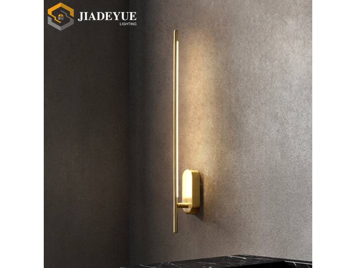Lampe murale LED minimaliste postmoderne de style nordique pour couloir, chambre à coucher, chevet, salon, décoration murale
