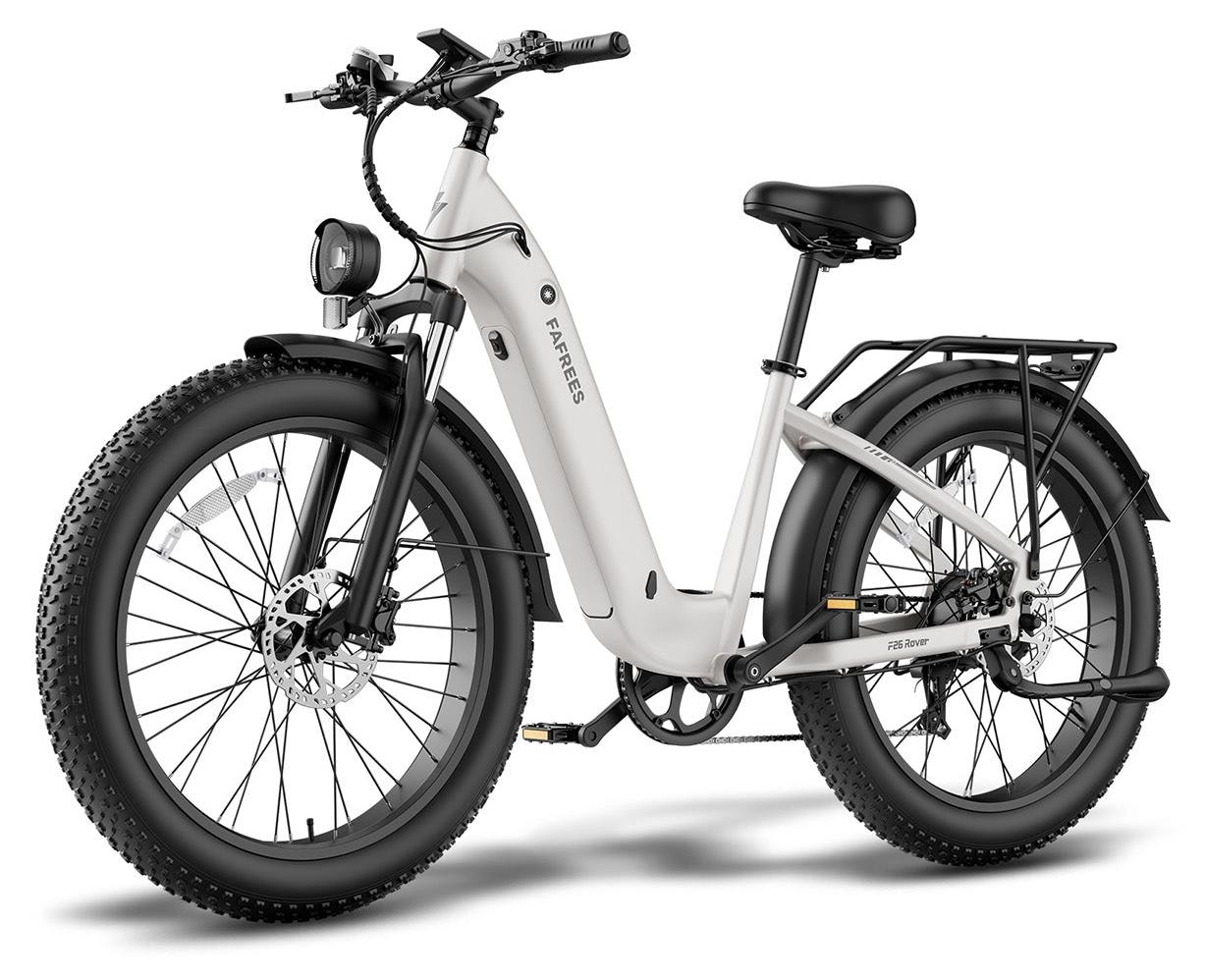 E-Bike Fatbike 250W 48V 20Ah Akku 70-95km Reichweite 26x4.0 Zoll Grau