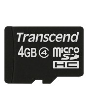 Transcend Flash-Speicherkarte 4 GB Class 4 microSDHC (TS4GUSDC4)