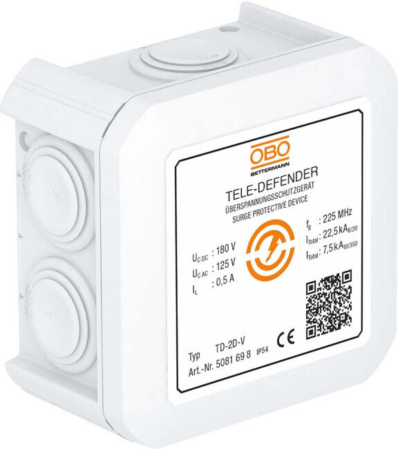 OBO Bettermann Parafoudre de protection TD-2D-V (5081698)