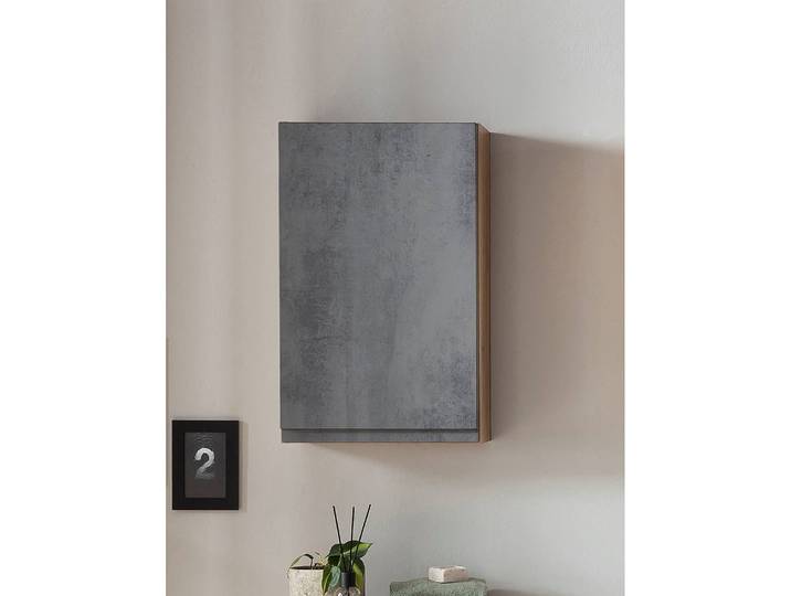 Armoire suspendue 40cm Gris/Imitation béton