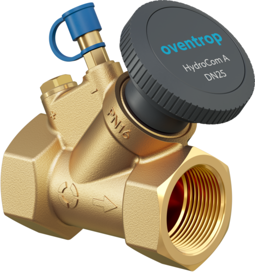 Oventrop HydroCom Strangabsperrventil 1062724 DN 15, Rp 1/2, PN 16, beiderseits Innengewinde, Messing