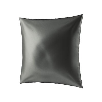 Dekokissen AILORIA "Kopfkissenbezug aus Seide BEAUTY SLEEP (65x65)", grau (shadow), 1 Stk., Obermaterial: 100% Seide silk., Bettwäsche