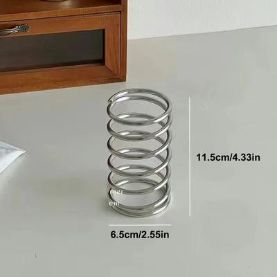 Uplifted Goods Stainless Steel Toothbrush Holder Multipurpose Bathroom Storage Rack 2.55x4.33in 1pc