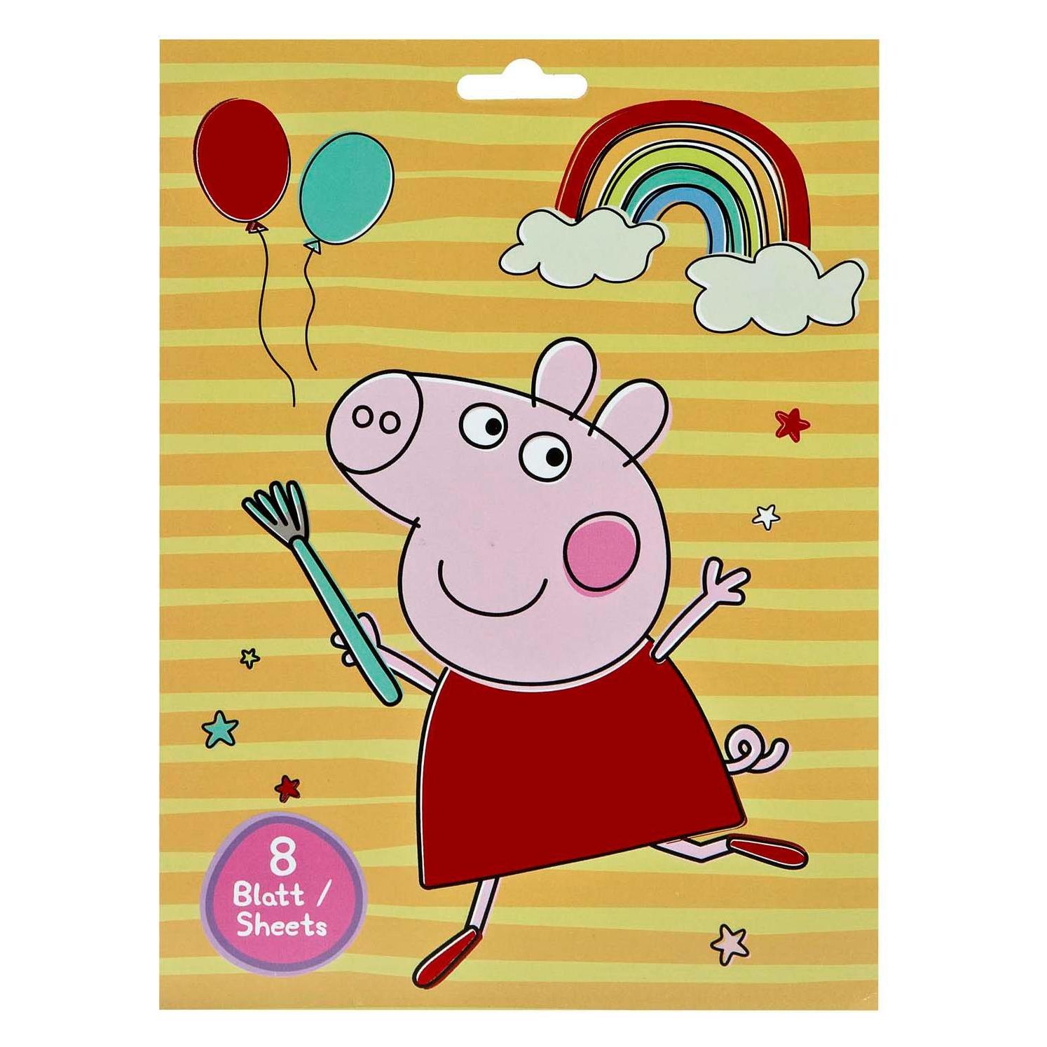 Undercover Peppa Pig Stickerbuch mit 8 Blättern (340 Sticker) (PIQA0064)