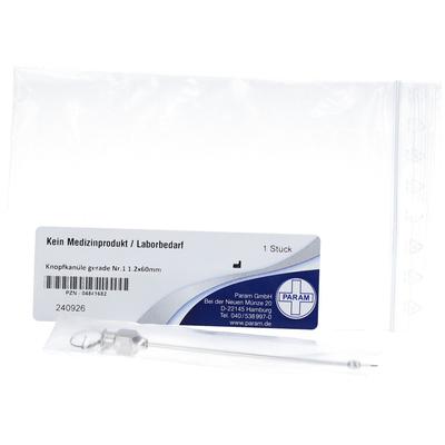 Knopfkanüle gerade Nr.1 1,2x60 mm 1 St Kanüle