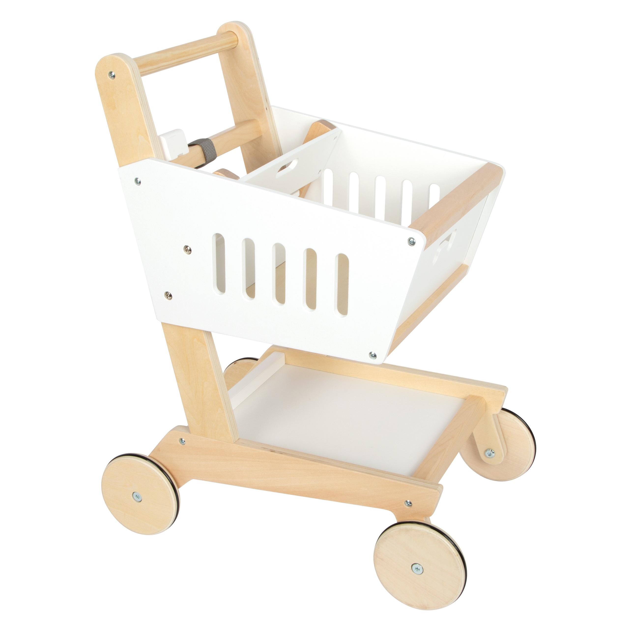 small foot Einkaufswagen aus Holz "fresh" (12836)