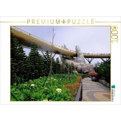 CALVENDO Puzzle Tragende Hände der Ba Na Hills | 1000 Teile Lege-Größe 64x48cm Foto-Puzzle für glückliche Stunden