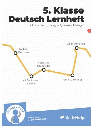 Christian Gaschler - 5. Klasse Deutsch Lernheft Übungsheft StudyHelp inkl. Lernvideos und Aufgaben Für Klassenarbeiten, Prüfungen, Tests Rechtschreibung, Satzbau, Texte, Verben, Satzglieder, Zeichensetzung - Preis vom 09.10.2026 07:28:09 h