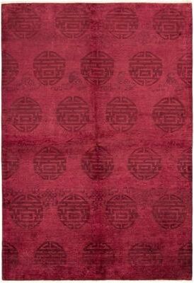 Ecarpetgallery "Hand-knotted Vibrance Red Wool Rug - 6'0"" x 8'10"""