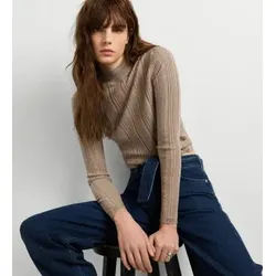 Pepe Jeans für Damen. PL7000208 Pullover Anna Perkins beige (S), Lässig, Baumwolle