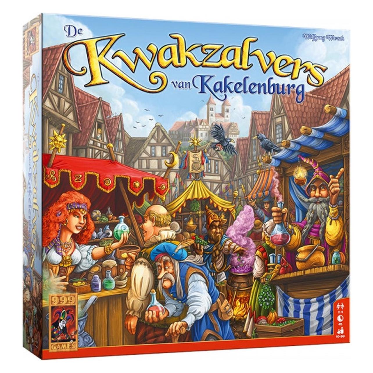 999Games Die Quacksalber von Kakelenburg, Brettspiel (Niederländisch, 2 - 4 Spieler) (999-KWA01)