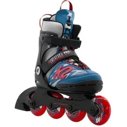 K2 Kinder Inlineskates EDDIE PRO, Größe 32-37 in Schwarz Schwarz