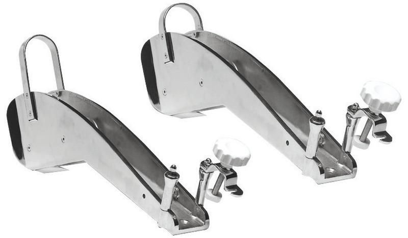 Hochwertige Bugrolle mit doppelter Rolle, Edelstahl AISI 316, f. Delta, Bruce & Trefoil Anker bis 20 kg, Ankerrolle von Osculati, für Boote Verfügbare Größen: XL