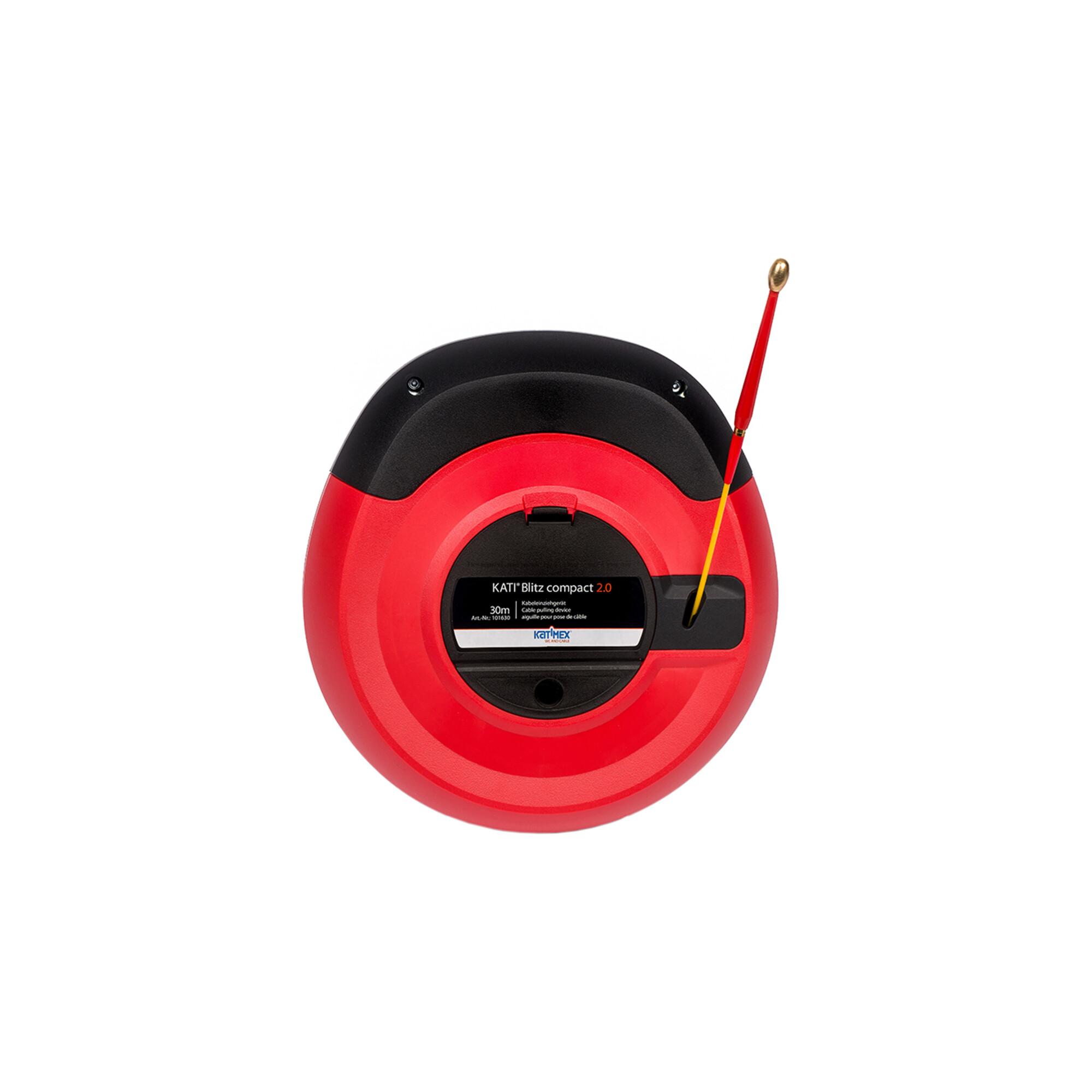 Katimex Kati Blitz compact 2.0 Kabeleinziehgerät, Bandlänge 30 m aus Glasfaser mit Bandlänge 30m und Biegeradius 40mm für Kabeleinziehen, 101630)