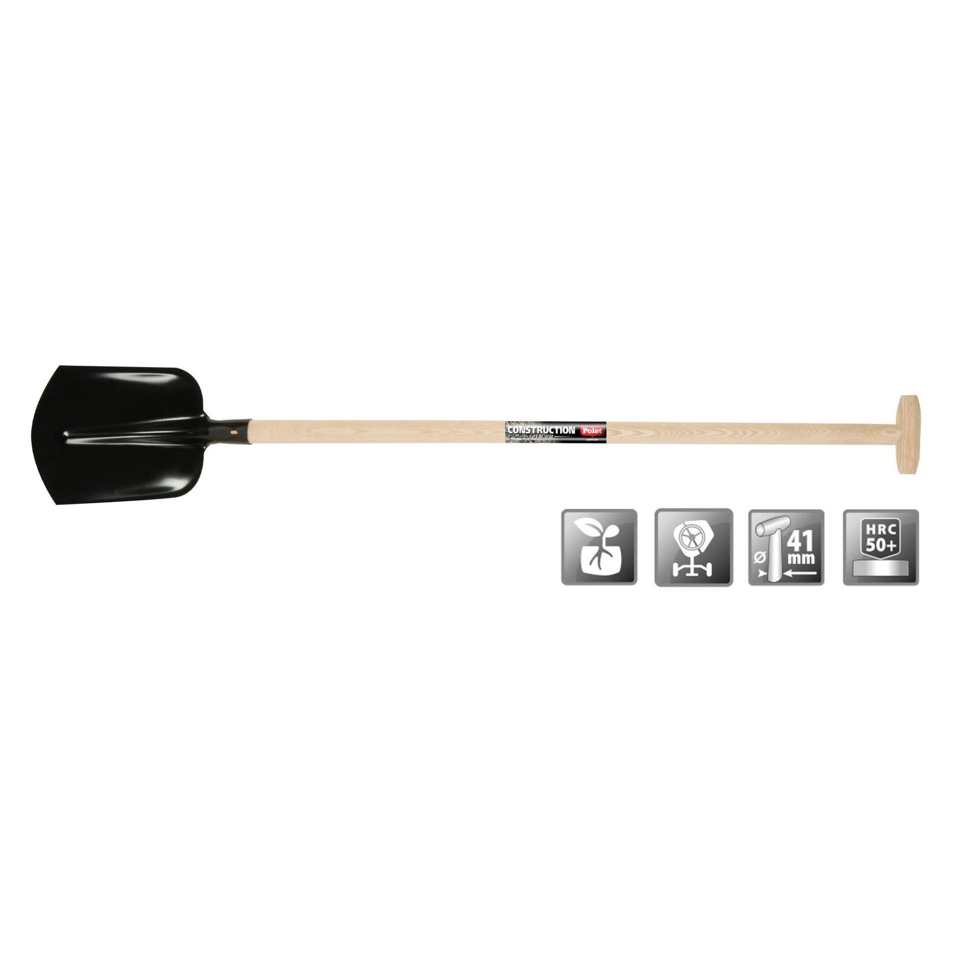 Polet 111116 Profi-Sandschaufel Drents 000/35 Schwarz T-ST 1,1M (111116)