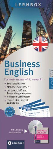 Compact Redaktion - Business English. Compact Lernbox. 800 Vokabel-Karteikarten, Mini-CD & Mini-Wörterbuch Business English. Mit 5-Phasen-Lernsystem. - Preis vom 17.10.2026 19:25:27 h