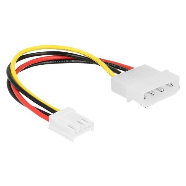 Delock Stromkabel interne Stromversorgung, 4-polig (M) bis 4-Pin-Mini-Stromversorgungsstecker (W) (15 cm, 4 pin PWM) (85337)