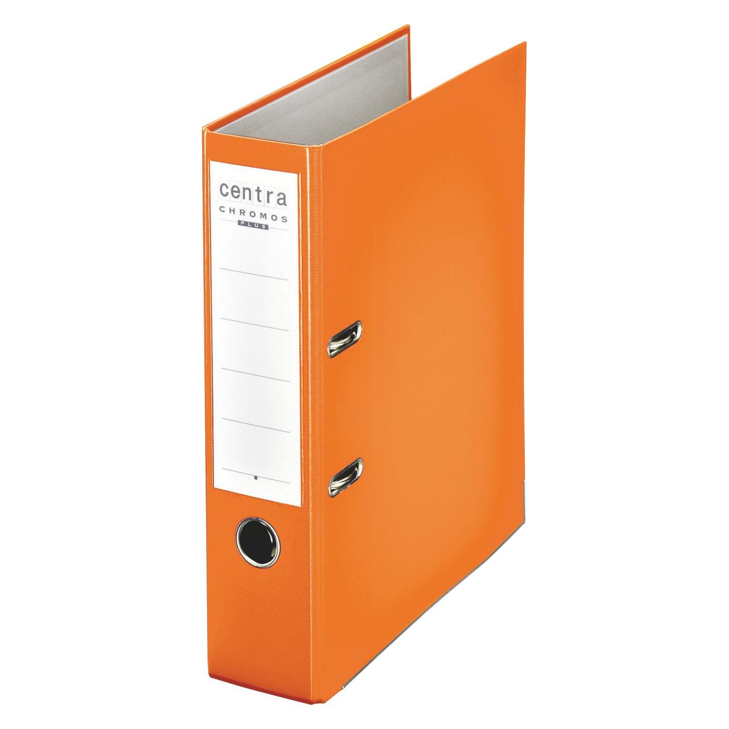 Centra Chromos-Ordner, 80 mm, A4, orange Einband mit PP-Folie kaschiert, mit Schlitzen (A4, 80 mm, 1 Stk.) (230135)
