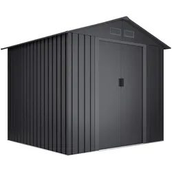 Wasabi - Metallischer Gartenunterstand 5,27 m2 Light Anthracite